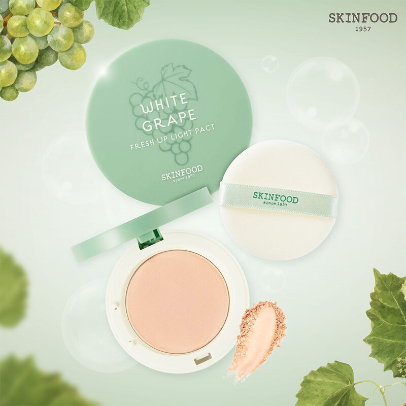 Skinfood White Grape Fresh Up Light Pact 12g #13 Light Beige