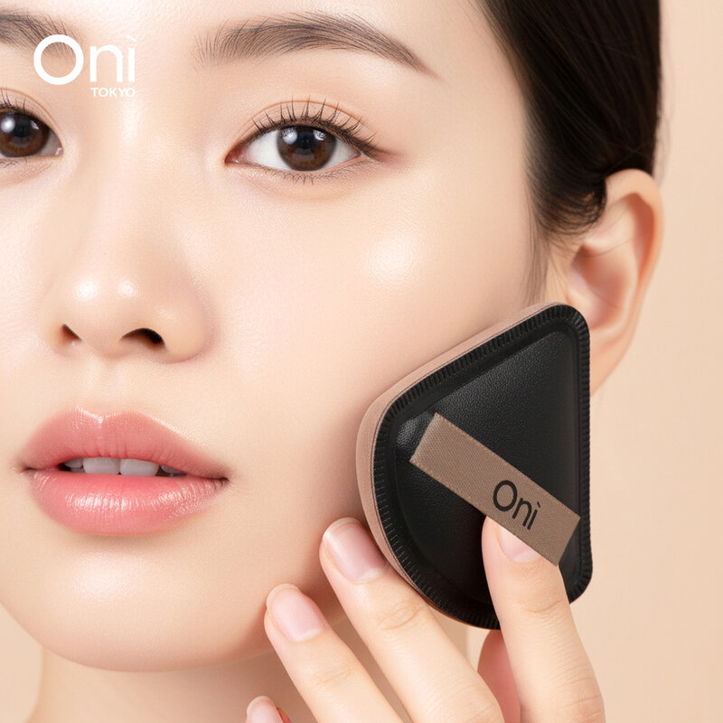 Oni Triangle Marshmallow Cushion Puff Size M #Black