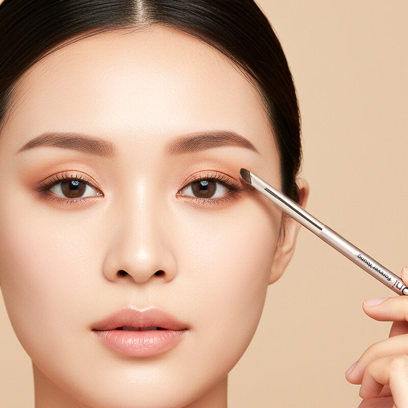 Oni Dual-Ended Eye Shadow & Liner Brush #Champagne