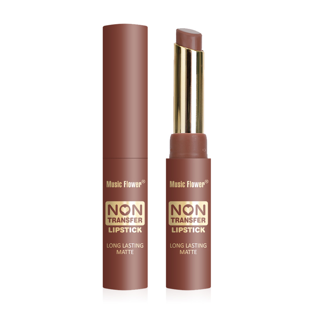 Music Flower Non Transfer Lipstick 2.4g #104 Amber Tea Brown