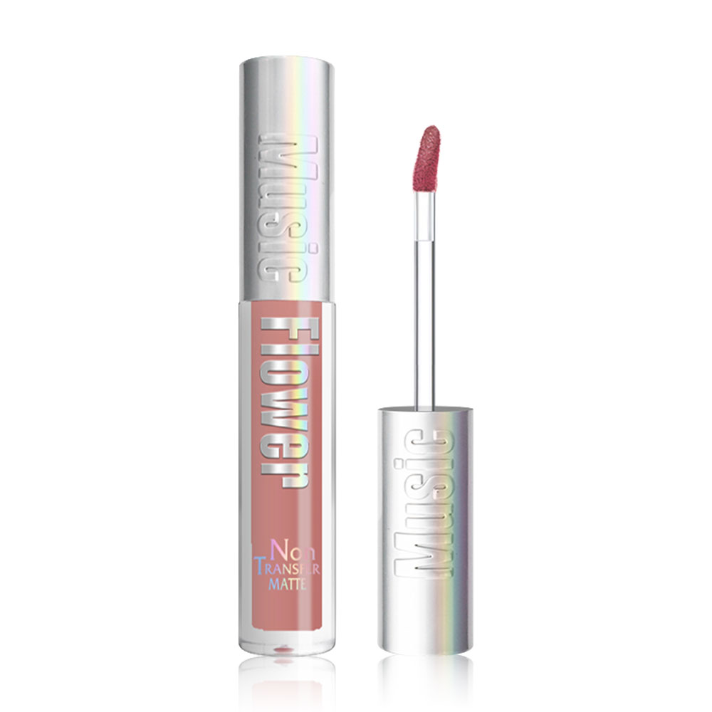 Music Flower Non Transfer Matte Lip Gloss 3.3g #104 Amber Tea Brown
