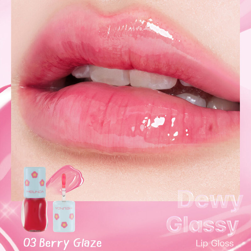 Mei Linda Dewy Glassy Lip Gloss 5.5g #03 Berry Glaze