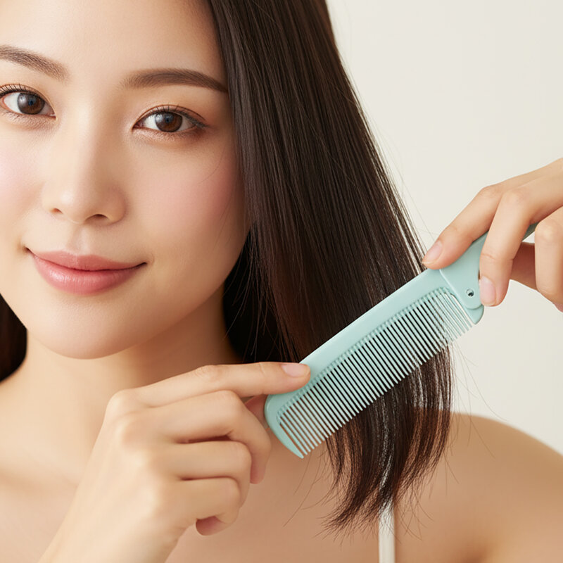 KVY Foldable Tail Comb #Green