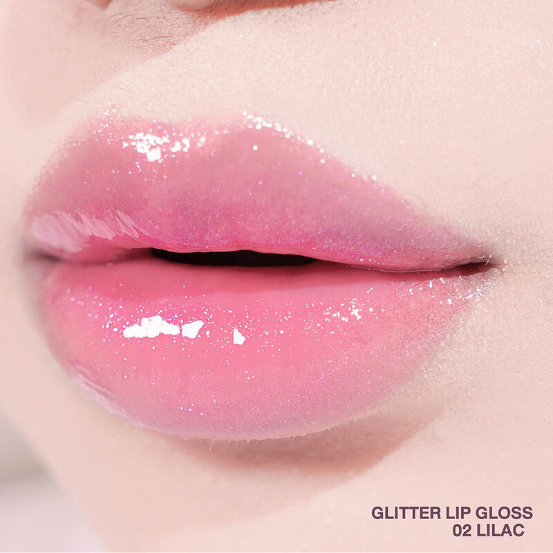 Charmiss Blooming Heart Glitter Lip Gloss 3.4g #02 Lilac