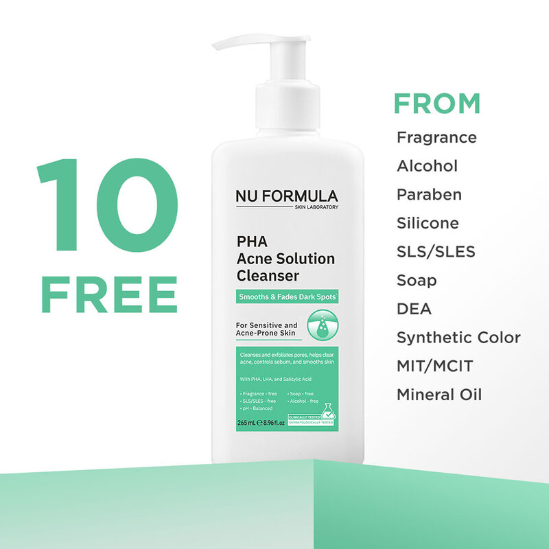 Nu Formula PHA Acne Solution Cleanser 265ml