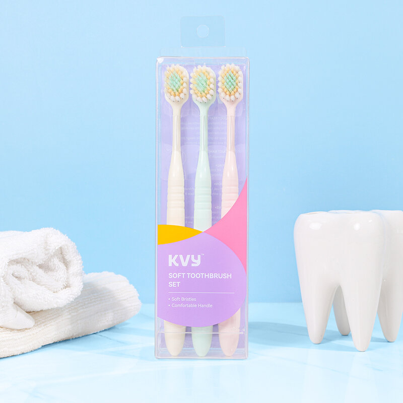 [Free Gift] KVY Soft Toothbrush Set #Macaron