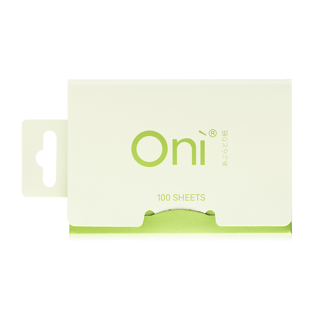 Oni Sweats & Oil Blotting Paper 100 Sheets #Green Tea