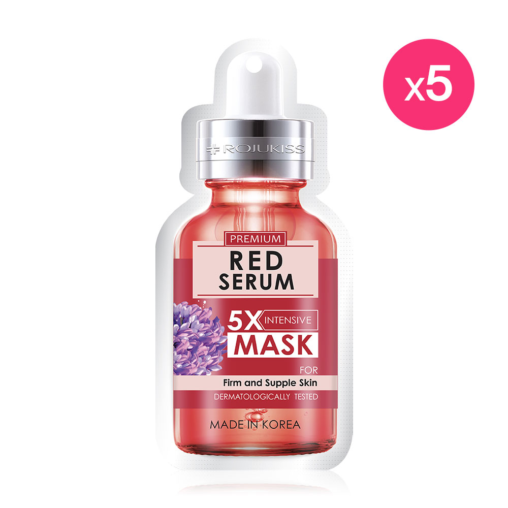 Rojukiss Firm Poreless Red Serum 5X Intensive Mask [25ml x 5pcs]
