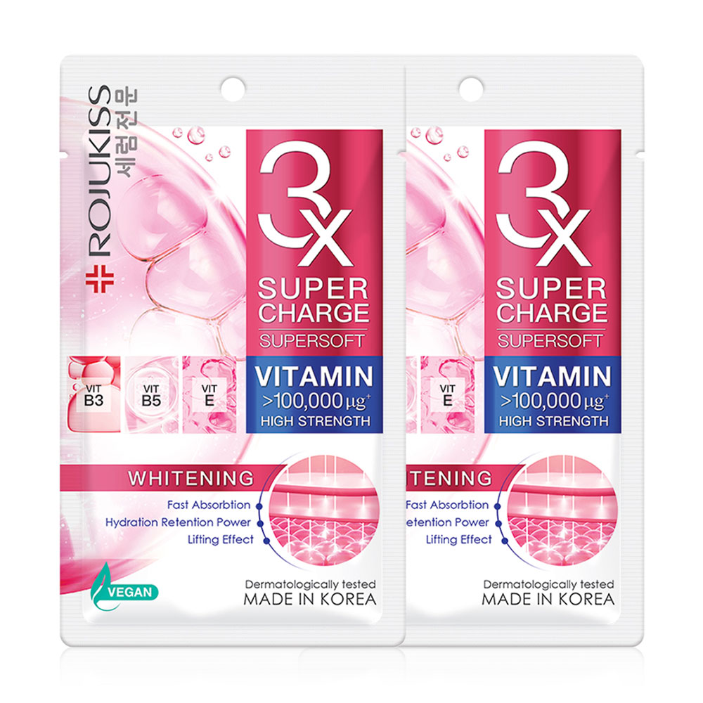 Rojukiss Supercharge Supersoft Whitening Mask [25ml x 2pcs]
