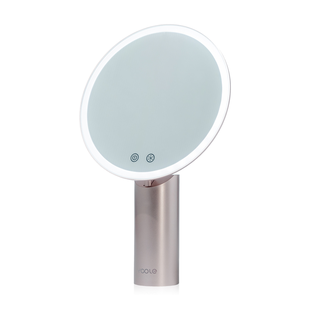 Yoole Makeup Mirror 1pc #Silver Pink