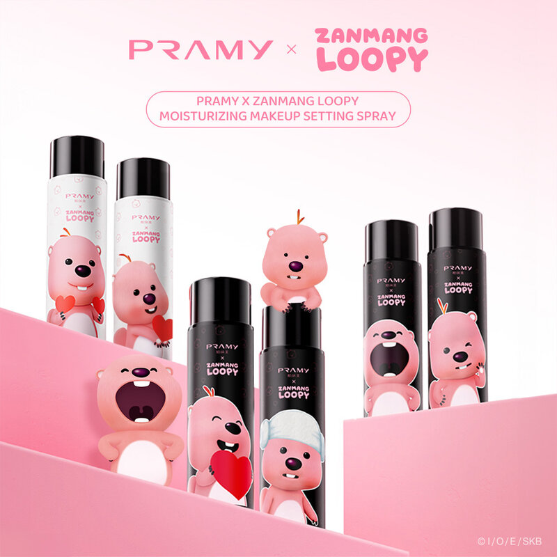 Pramy Zanmang Loopy Moisturizing Makeup Setting Spray Matte Finish Random Package [30ml x 2pcs]