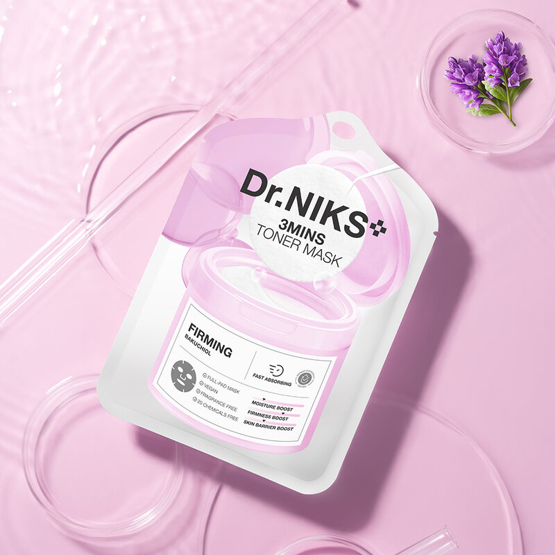 Dr.NIKS 3 Mins Toner Mask Firming [20ml x 6pcs]
