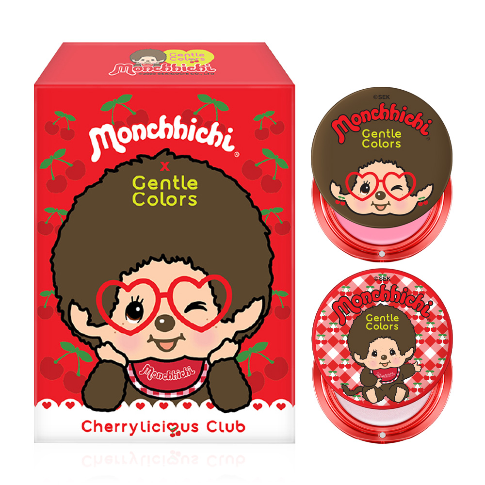 Gentle Colors X Monchchichi Set SA2 [Blush 4g #02 Kiss+ Highlighter 4g #01 Rose]