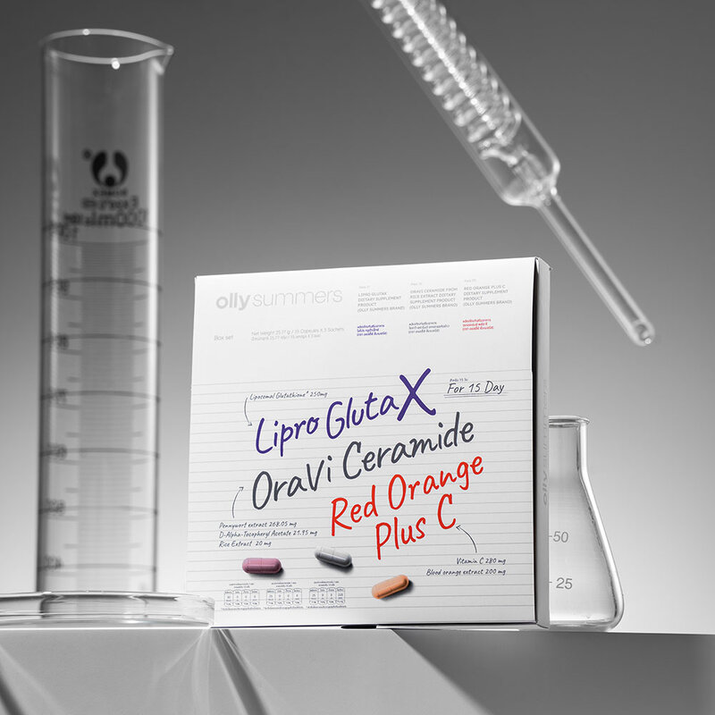 Olly Summers Boxset Oravi Ceramide + Lipro Gluta X + Red Orange Plus C 45 Capsules
