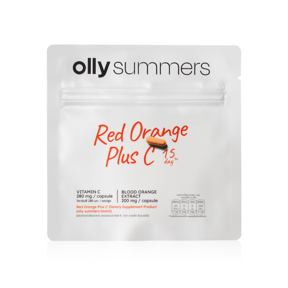 Olly Summers Red Orange Plus C 15 Capsules