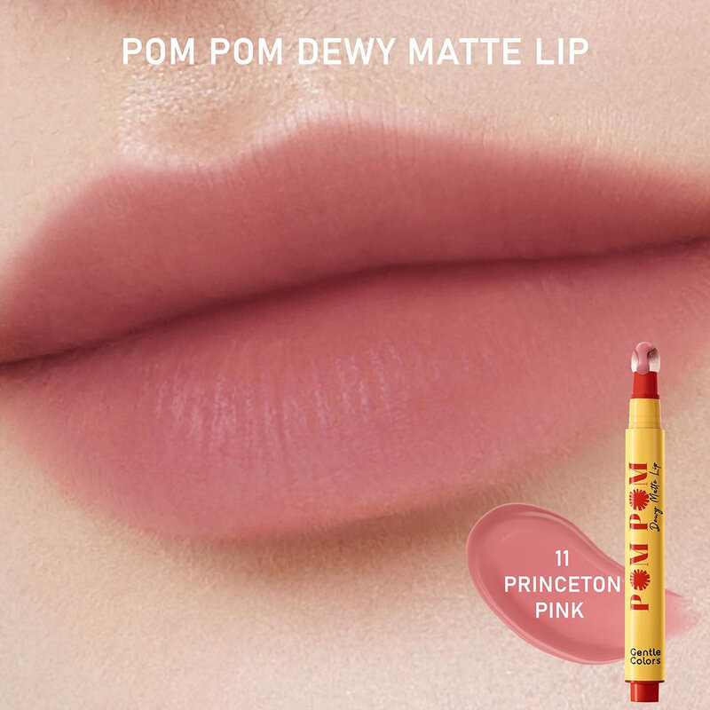 Gentle Colors Pom Pom Dewy Matte Lip 2.5g #11 Princeton Pink