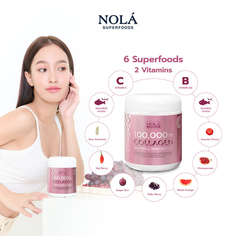 Nola 100,000 mg Collagen Dipeptide And Tripeptide Plus 104g