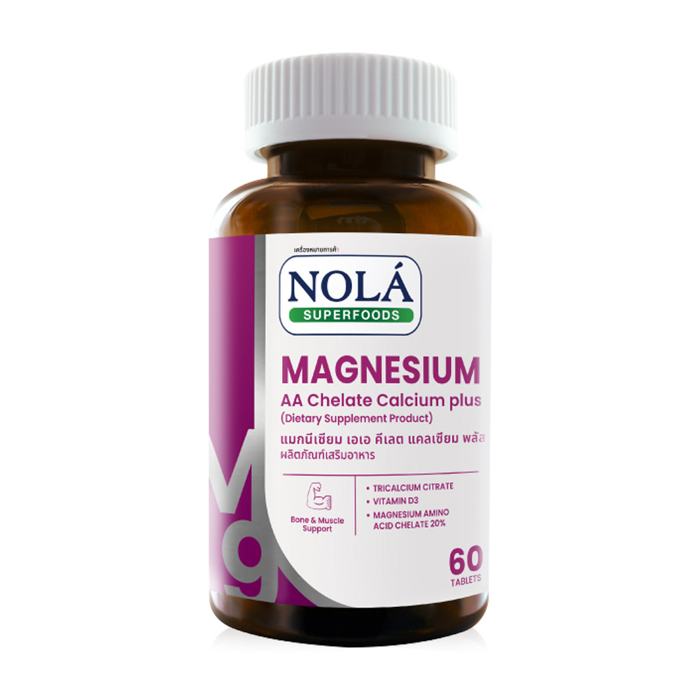 Nola Magnesium AA Chelate Calcium Plus 60 Tablets
