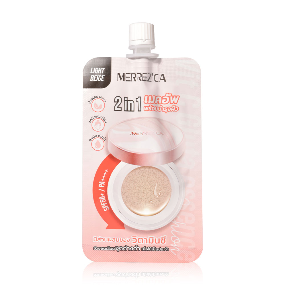 Merrezca Vit C Gluta Essence Cushion Sachet 5g #22 Light Beige