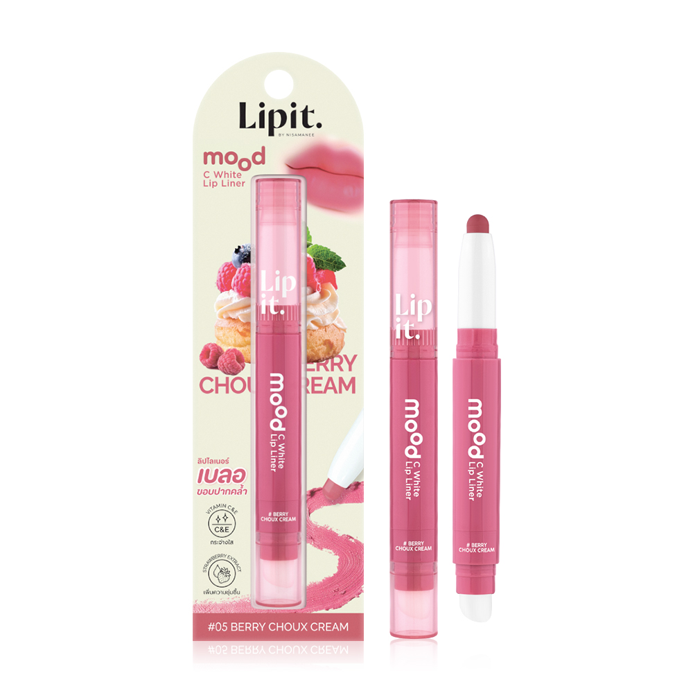 Lip It Mood C White Lip Liner 0.55g #05 Berry Choux Cream