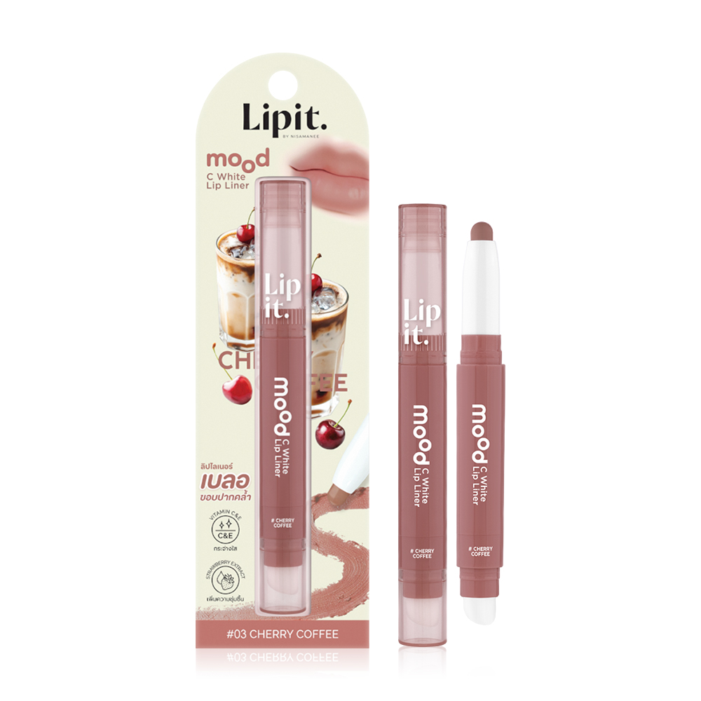 Lip It Mood C White Lip Liner 0.55g #03 Cherry Coffee