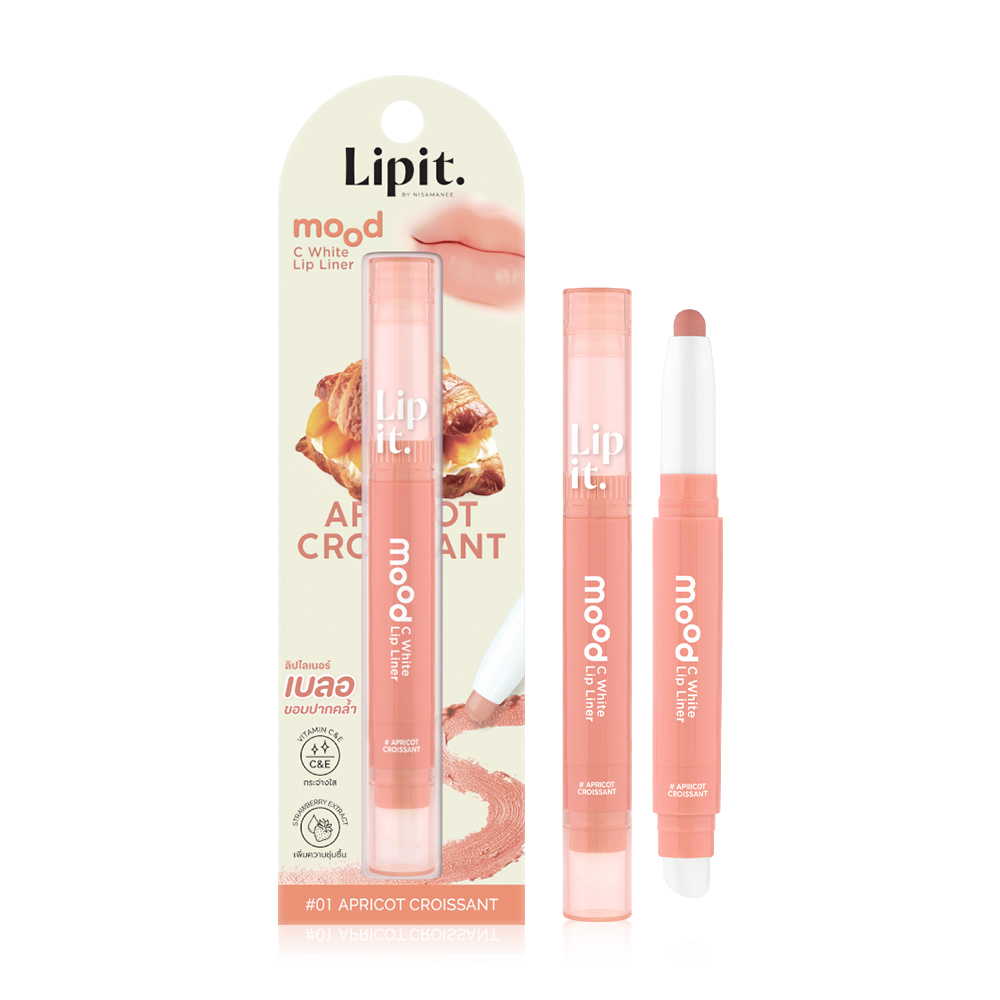 Lip It Mood C White Lip Liner 0.55g #01 Apricot Croissant