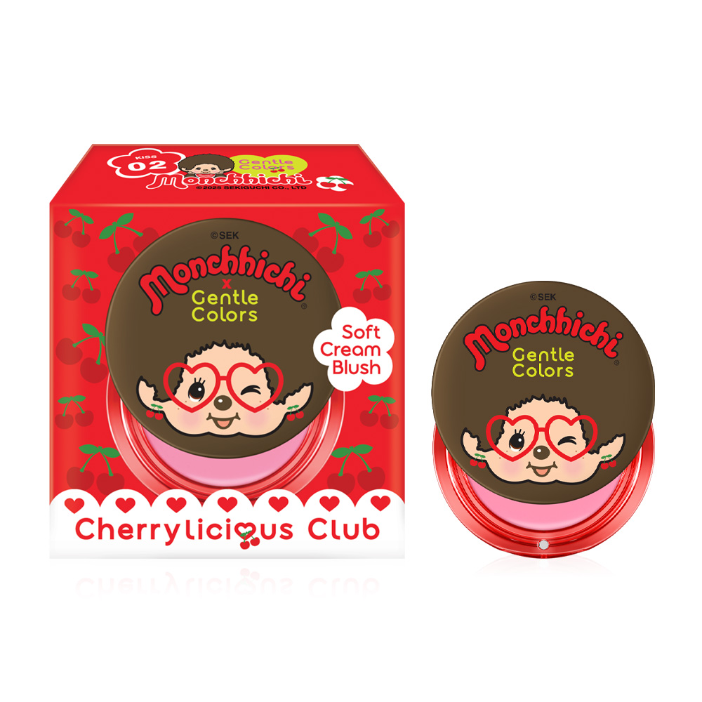 Gentle Colors X Monchchichi Soft Cream Blush 4g #02 Kiss