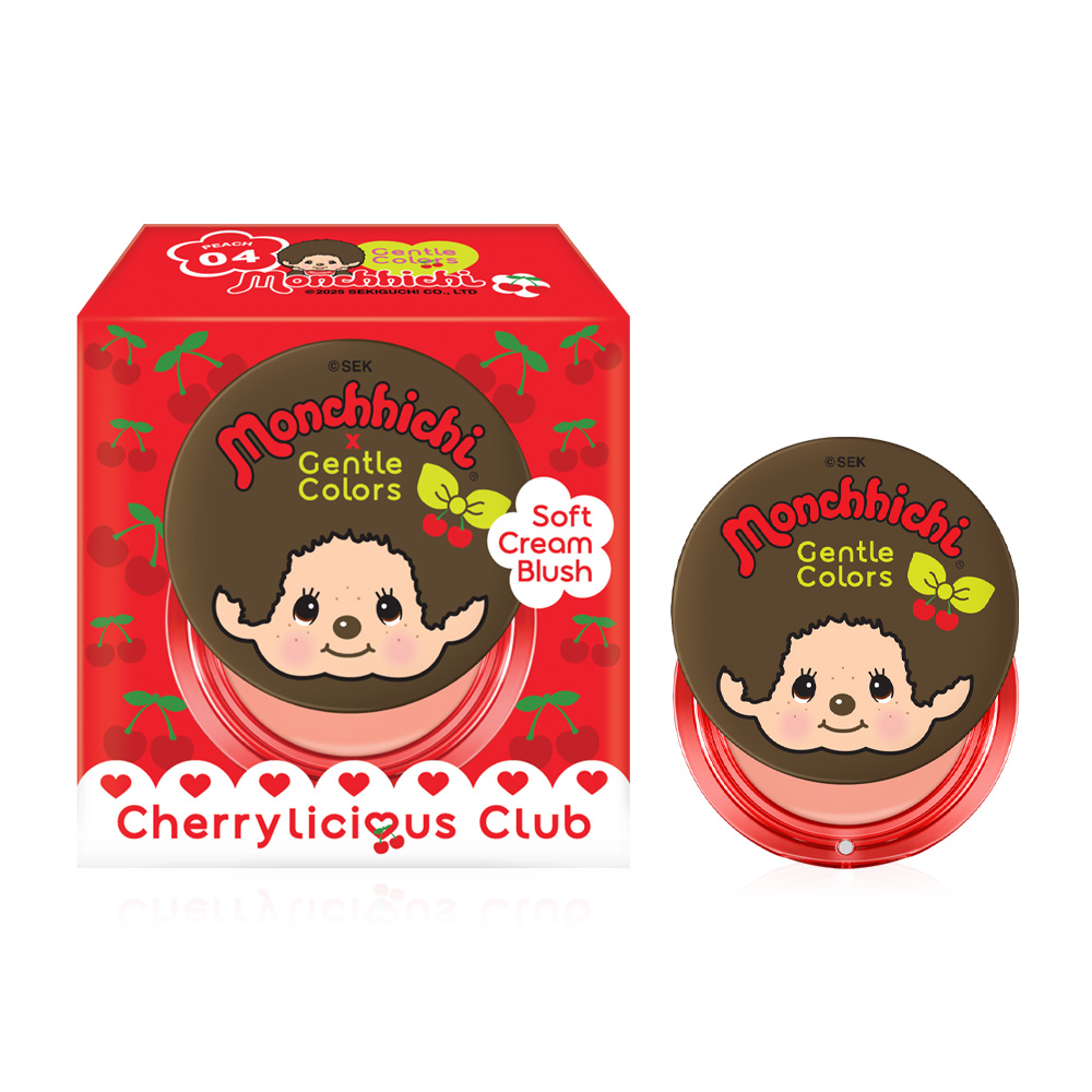 Gentle Colors X Monchchichi Soft Cream Blush 4g #04 Peach