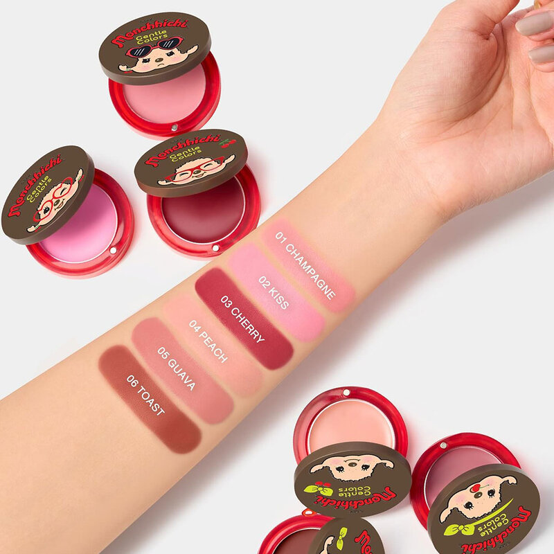 Gentle Colors X Monchchichi Soft Cream Blush 4g #04 Peach