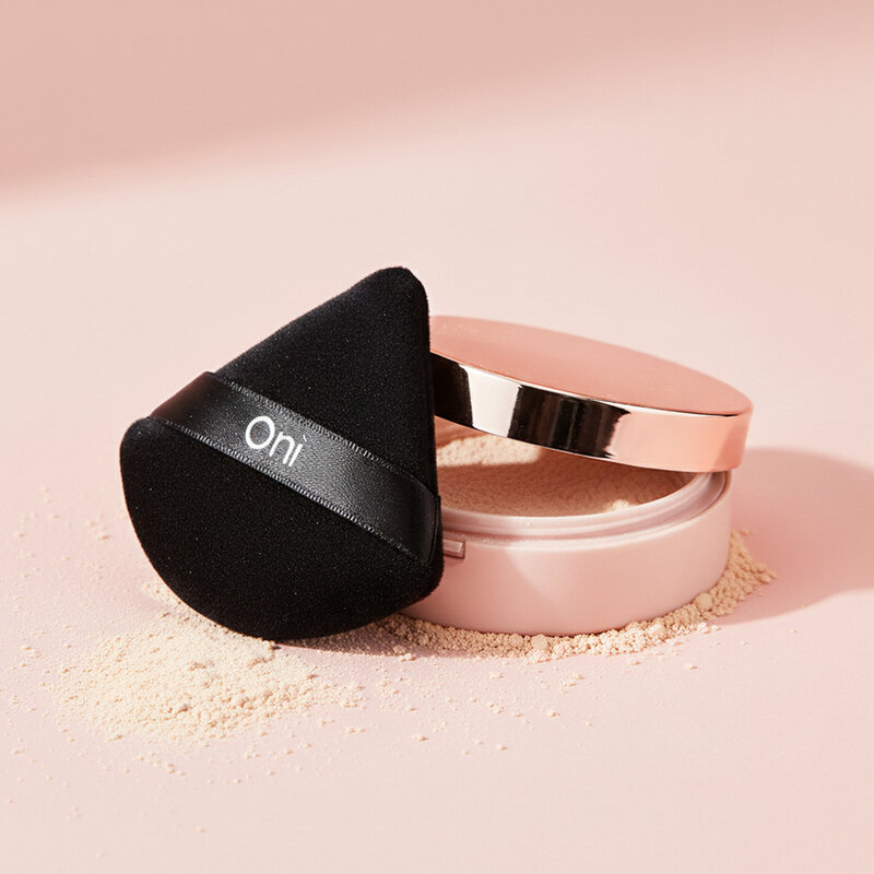 Oni Triangle Powder Puff 2pcs #Black