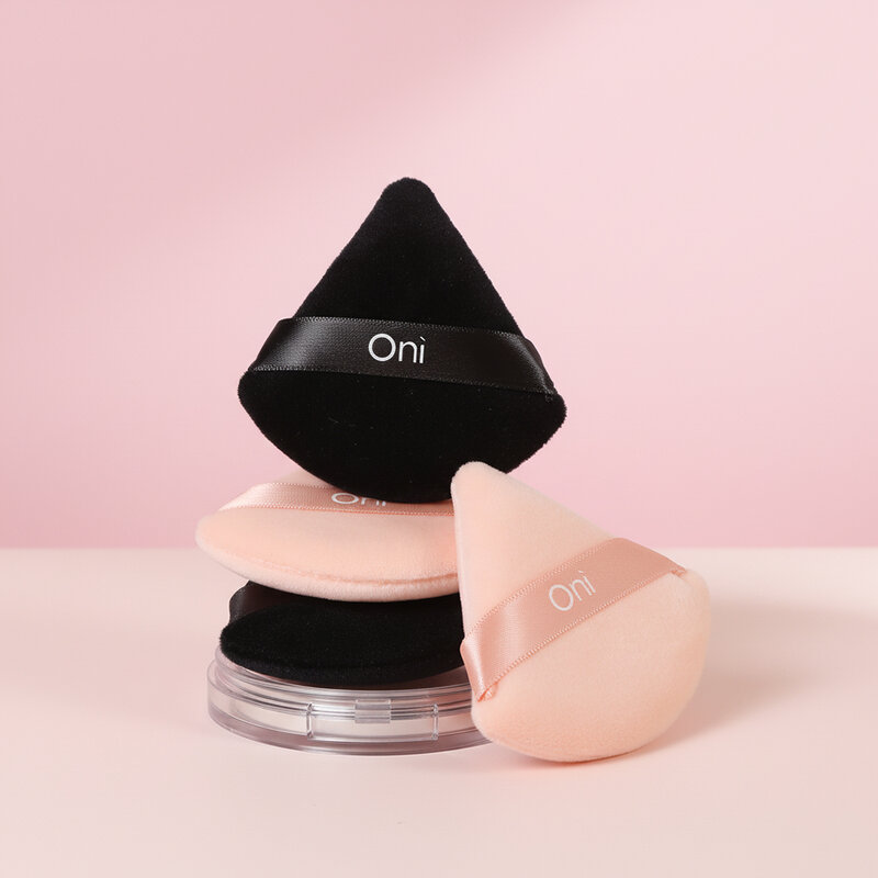 Oni Triangle Powder Puff 2pcs #Black