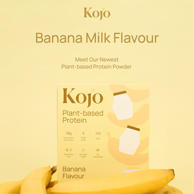 KOJO Plant Based Protein [35g x 10 Sachets] #Banana Flavour