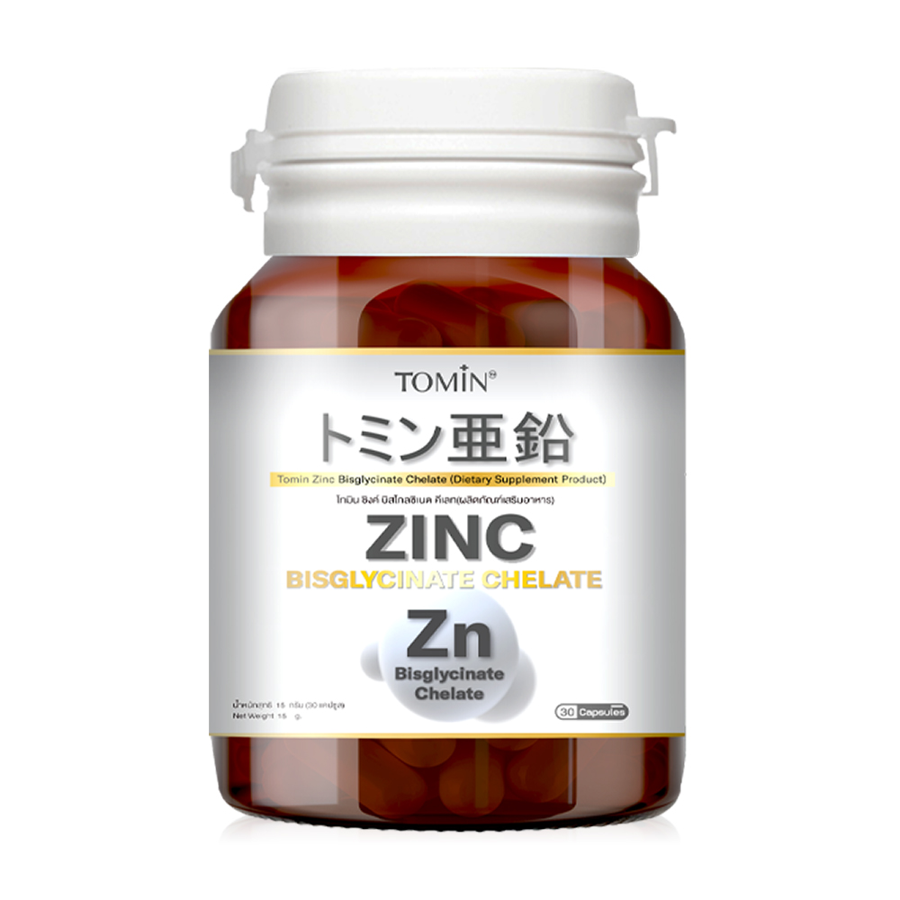 Tomin Zinc Bisglycinate Chelate 30 Capsules