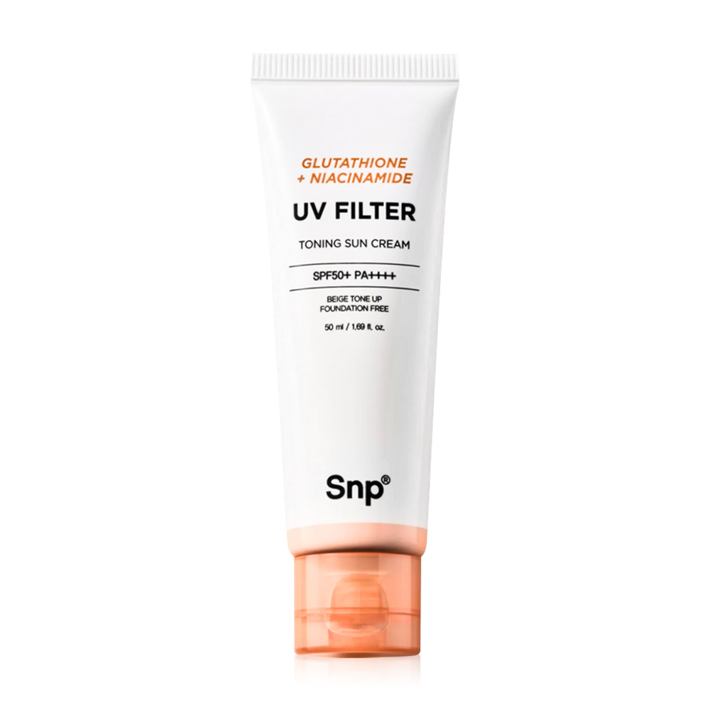 SNP Glutathione Niacinamide UV Filter Toning Sun Cream Set [50ml + 20ml]