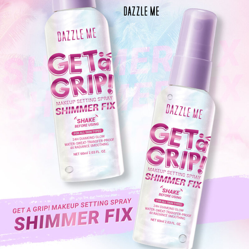 Dazzle Me Get a Grip! Makeup Setting Spray Shimmer Fix 60ml