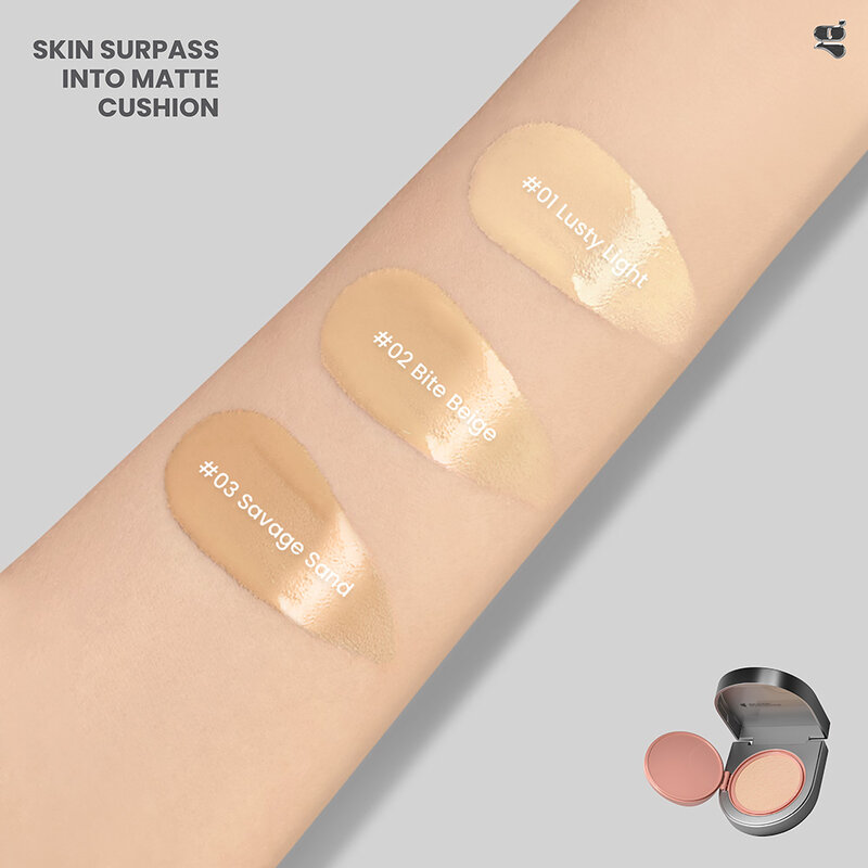 GALA CAMILLE Skin Surpass Into Matte Cushion SPF+ PA++++ 10g #01 Lusty Light