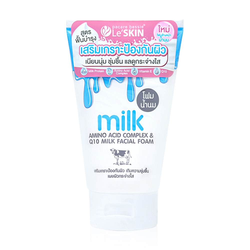 Le'SKIN Amino Acid Complex & Q10 Milk Facial Foam 100ml