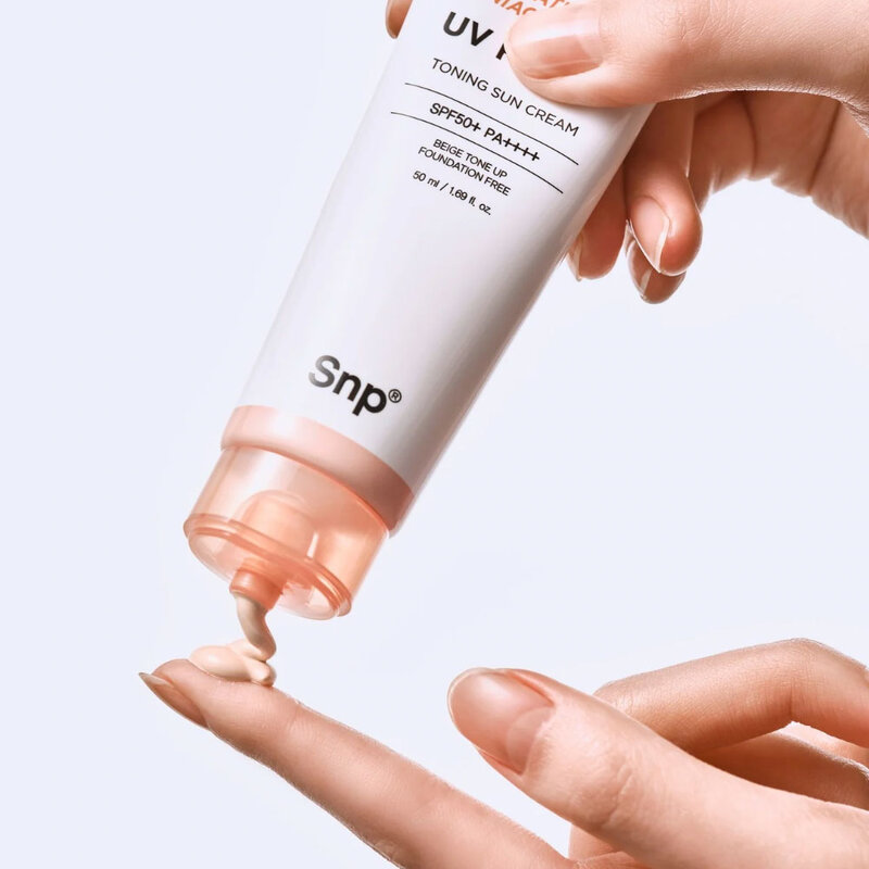 SNP Glutathione Niacinamide UV Filter Toning Sun Cream Set [50ml + 20ml]