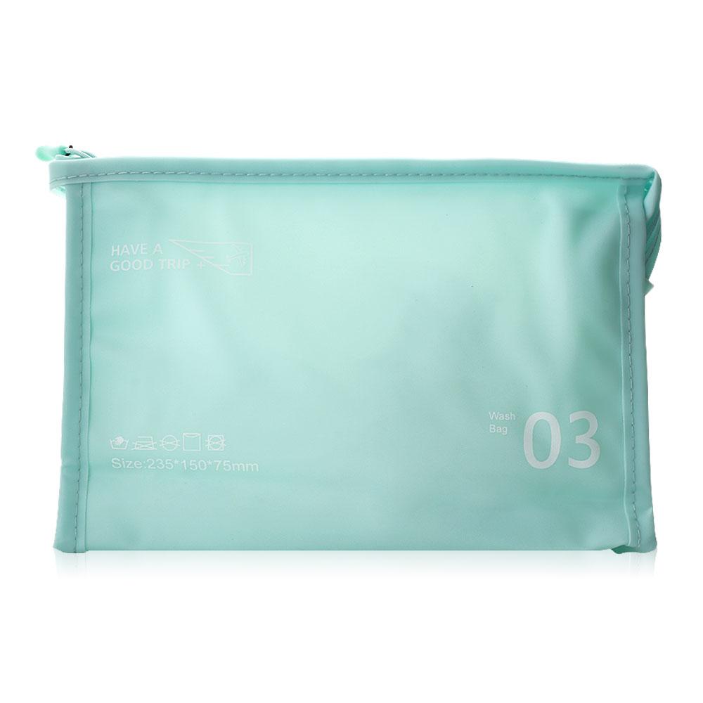 KVY Triangular Waterproof Cosmetic Bag #Mint Green