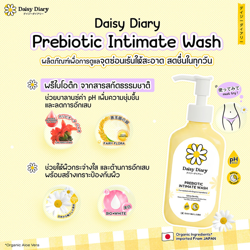 Daisy Diary Prebiotic Intimate Wash 150ml