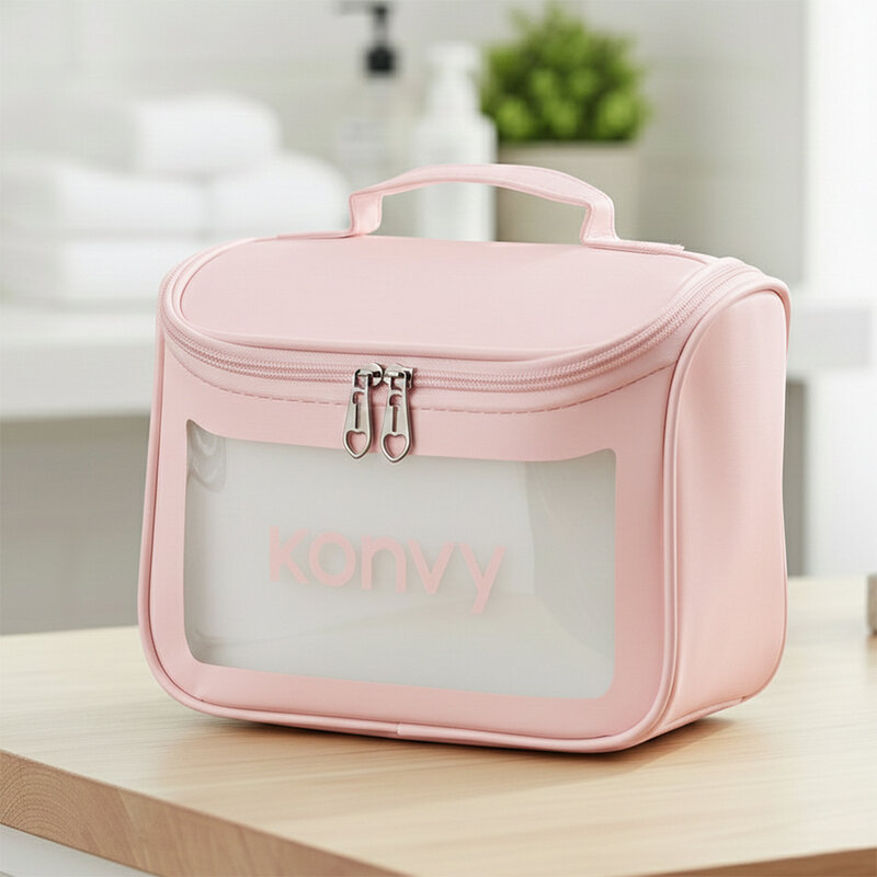 Konvy Waterproof Cosmetic Bag #Pink