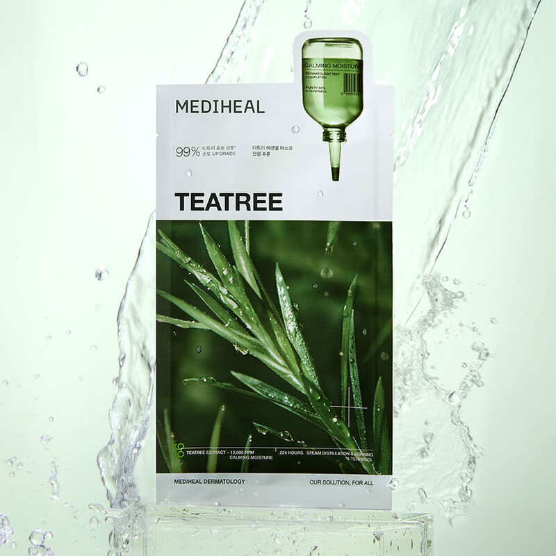 Mediheal Teatree Essential Mask Calming Moisture Box [24ml x 4pcs]