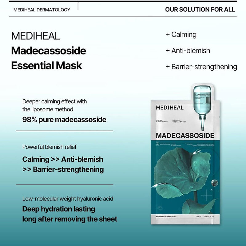 Mediheal Madecassoside Essential Mask Blemish Repair Box [24ml x 4pcs]