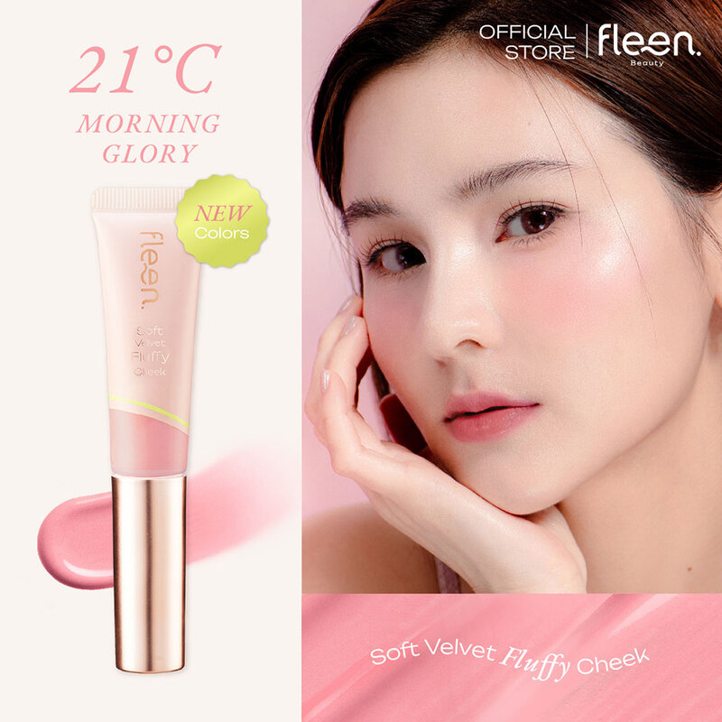 Fleen Beauty Soft Velvet Fluffy Cheek Blush On 10g #21°C Morning Glory