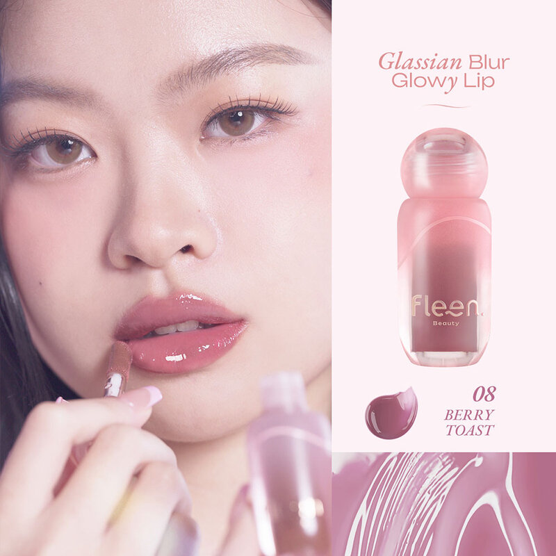 Fleen Beauty Glassian Blur Glowy Lip 3.2g #08 Berry Toast