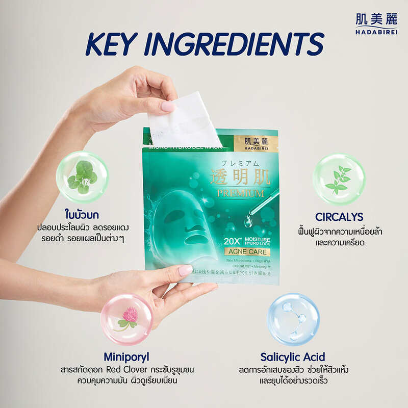 HADABIREI Premium Acne Care Micro-HydroGel Mask 20g