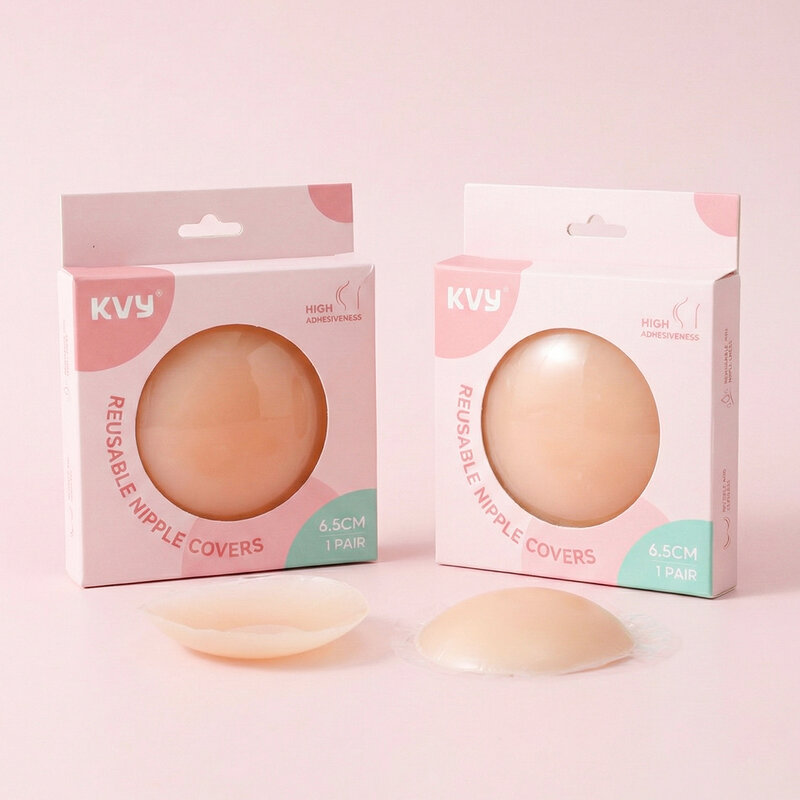 KVY Reusable Nipple Covers 6.5cm #Nude