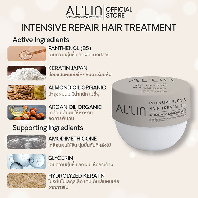Al'lin Intensive Repair Hair Treatment 200ml
