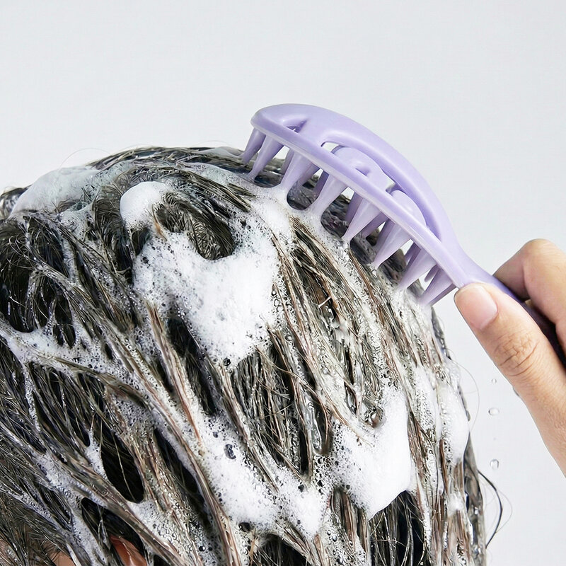 KVY Hollow Shampoo Brush #Purple