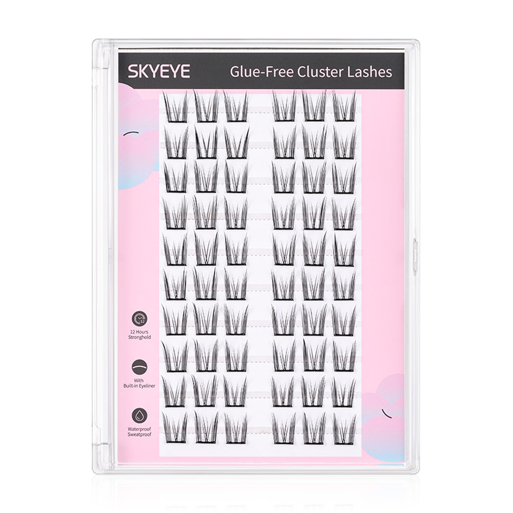 SKYMI Eyelashes Black Glue 60pcs #S161 Natural